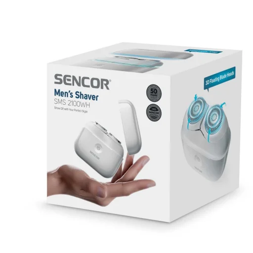 SENCOR SMS 2100WH férfi borotva, IPX4 vízálló, USB-C töltéssel - 6