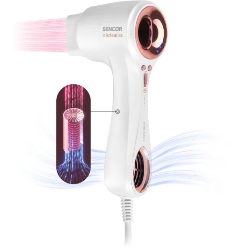 SENCOR SHD 9000RS Artemiss 900 W BLDC hajszárító 2 szűkítő fúvókával - 2