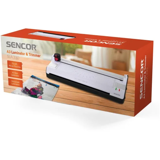 Sencor SLA 330 A3 laminálógép beépített papírvágóval, 75–125 mikronos fóliákhoz - 5