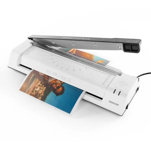 Sencor SLA 350 A3 laminálógép beépített papírvágóval - 1