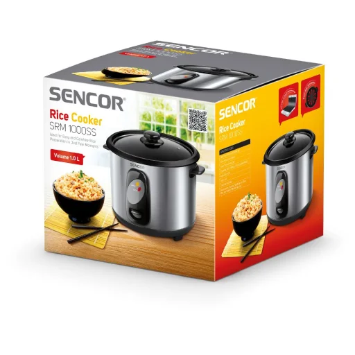 SENCOR SRM 1000SS rizsfőző 1 l, 400 W, rozsdamentes acél - 11