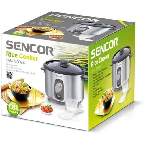 Sencor SRM 1800SS rizsfőző 1,5 l, 700 W, rozsdamentes acél - 7