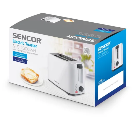 SENCOR STS 2606WH 2 szeletes kenyérpirító, 750 W, fehér - 10