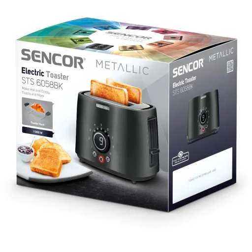 SENCOR STS 6058BK 2 szeletes kenyérpirító, 1000 W, fekete - 11