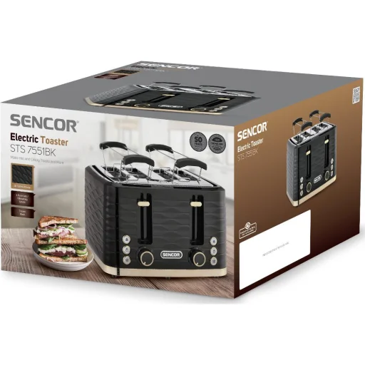 SENCOR STS 7551BK-EUE3 hriankovač na 4 plátky 1600 W - 11