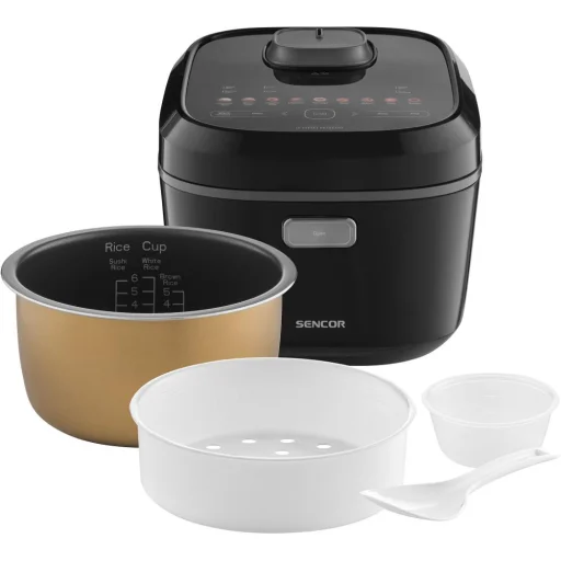 SENCOR SRM 3900BK indukciós rizsfőző 3 l, 13 programos, fekete - 1