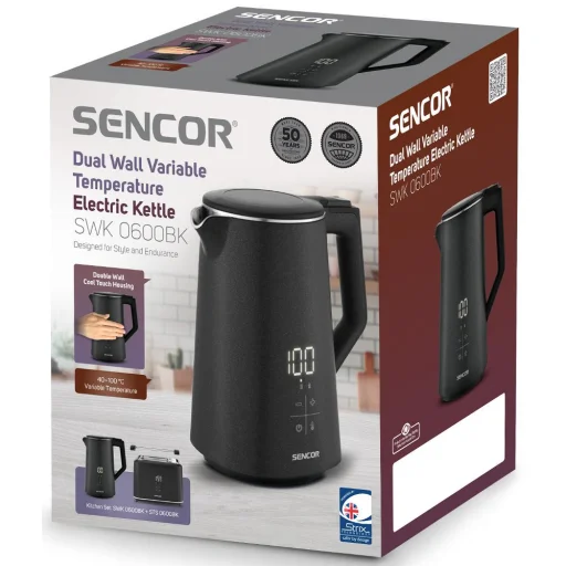 SENCOR SWK 0600BK hőfokszabályzós vízforraló 1,7 l, fekete - 18