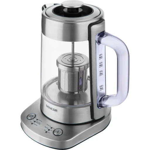 Sencor SWK 1590SS üveg vízforraló teaszitával, 1,5 l, 1500 W - 4