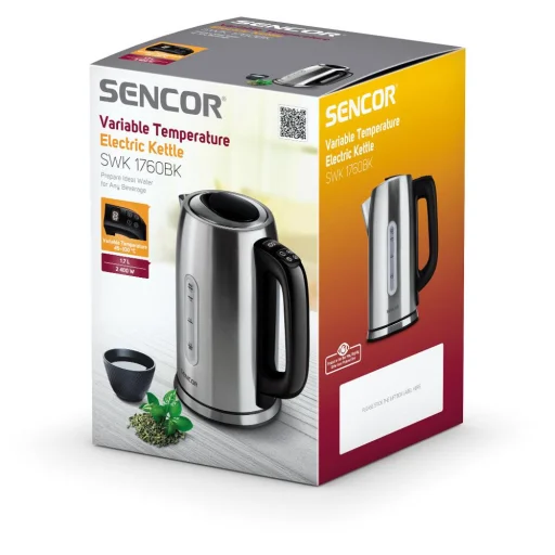 Sencor SWK 1760BK hőmérséklet-szabályozós vízforraló 1,7 L, fekete - 11