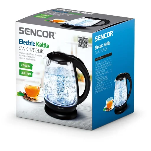 SENCOR SWK 1785BK üveg vízforraló 1,7 l, fekete - 10