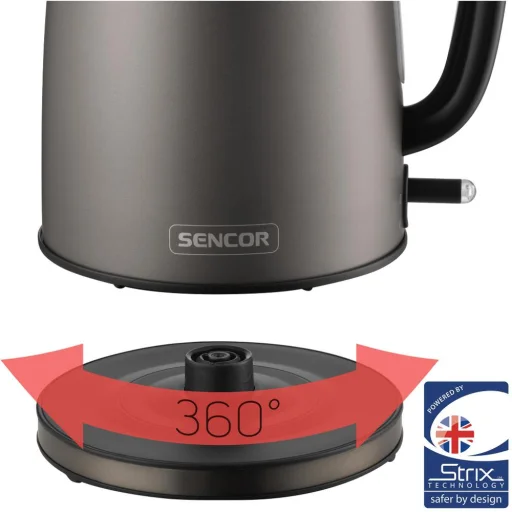 SENCOR SWK 1788BK elektromos vízforraló 1,7 l, 2200 W, fekete - 3