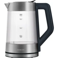 SENCOR SWK 1795SS üveg vízforraló 1,7 l, hőfokszabályzóval, 2200 W