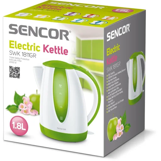 Sencor SWK 1811GR vízforraló 1,8 l, zöld - 2
