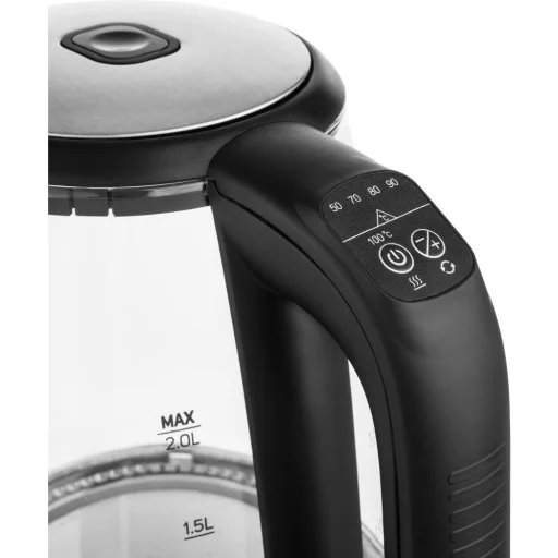 SENCOR SWK 2090BK hőmérséklet-szabályozós vízforraló 2,0 l, 2200 W, fekete - 9