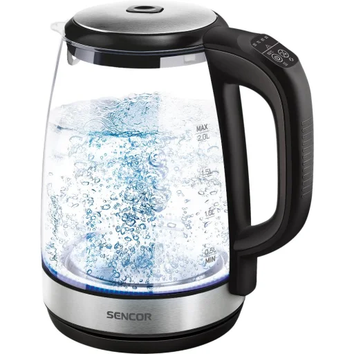 SENCOR SWK 2090BK hőmérséklet-szabályozós vízforraló 2,0 l, 2200 W, fekete - 1