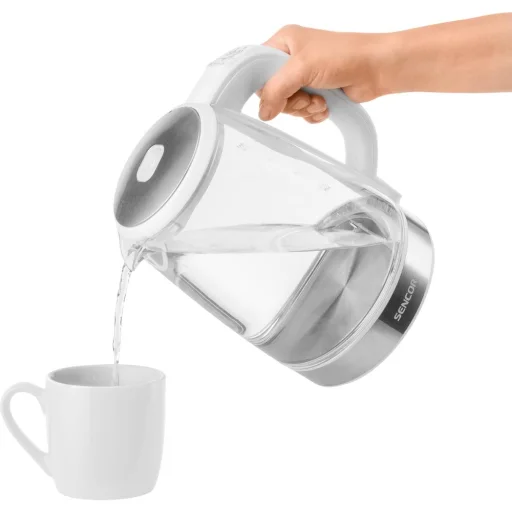 SENCOR SWK 2190WH hőmérséklet-szabályozós üveg vízforraló 2 l, 2200 W, fehér - 11