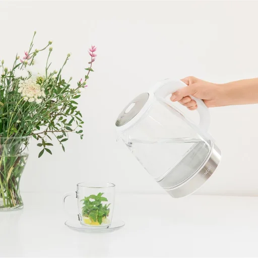 SENCOR SWK 2190WH hőmérséklet-szabályozós üveg vízforraló 2 l, 2200 W, fehér - 12