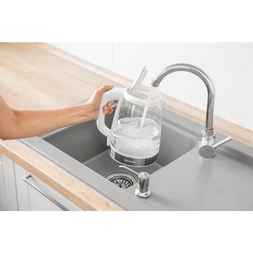 SENCOR SWK 2190WH hőmérséklet-szabályozós üveg vízforraló 2 l, 2200 W, fehér - 13