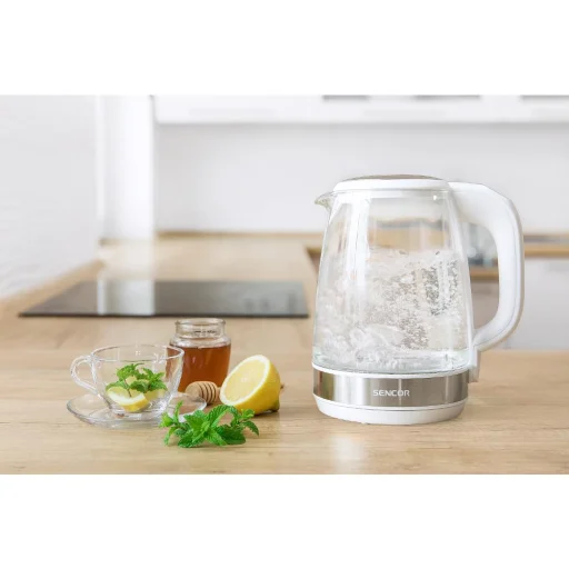 SENCOR SWK 2190WH hőmérséklet-szabályozós üveg vízforraló 2 l, 2200 W, fehér - 14