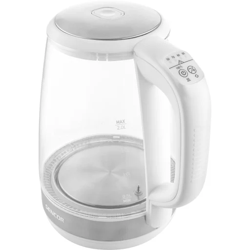 SENCOR SWK 2190WH hőmérséklet-szabályozós üveg vízforraló 2 l, 2200 W, fehér - 4