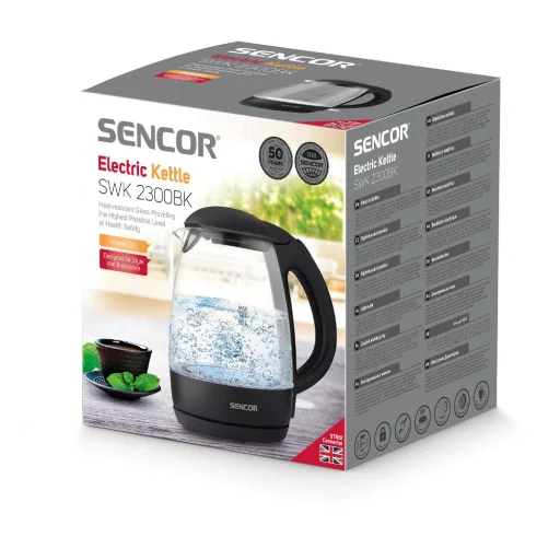 SENCOR SWK 2300BK üveg vízforraló 1,2 l, 2200 W - 12