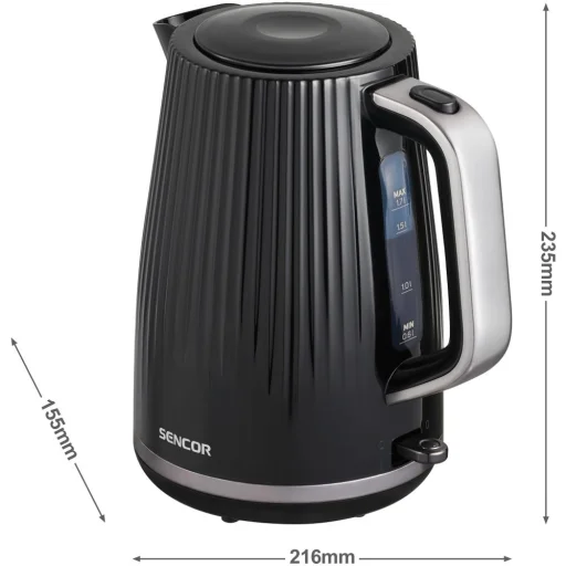 SENCOR SWK 7519BK elektromos vízforraló 1,7 l, 2200 W, fekete - 3