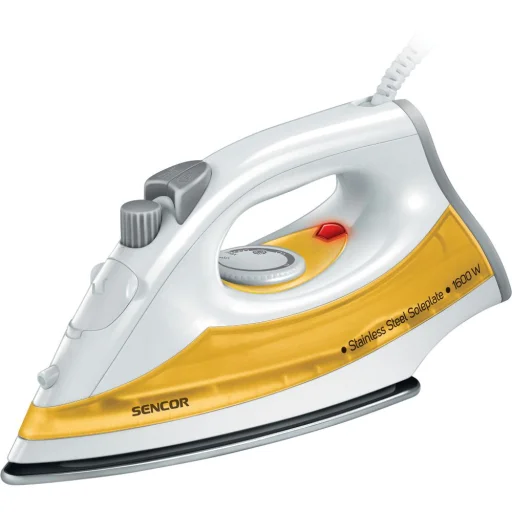 SENCOR SSI 2028YL gőzölős vasaló nemesacél talppal, 1600 W, sárga - 2