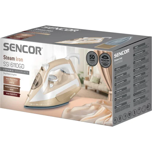 SENCOR SSI 6110GD gőzölős vasaló 2600 W, kerámia talppal - 13