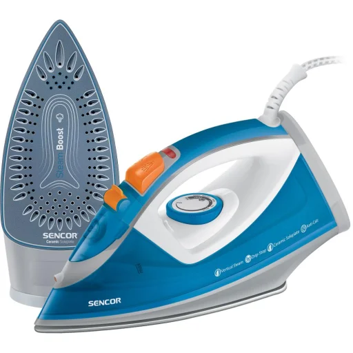 SENCOR SSI 7710BL kerámia gőzölős vasaló 2400 W, kék-fekete - 1