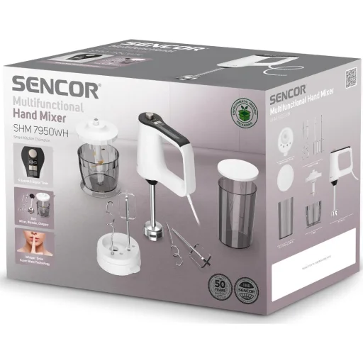 SENCOR SHM 7950WH 3 az 1-ben kézi mixer 800 W, fehér - 15