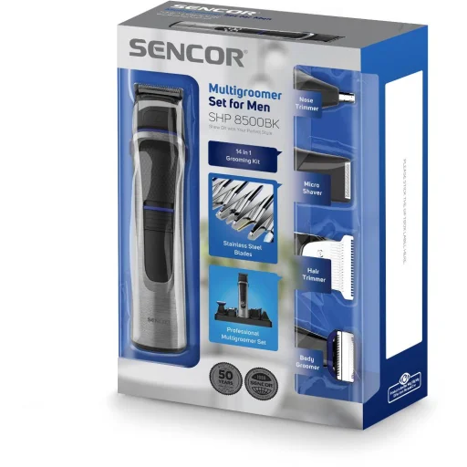 SENCOR SHP 8500BK 14 az 1-ben multifunkciós haj- és testszőrzetnyíró készlet - 12