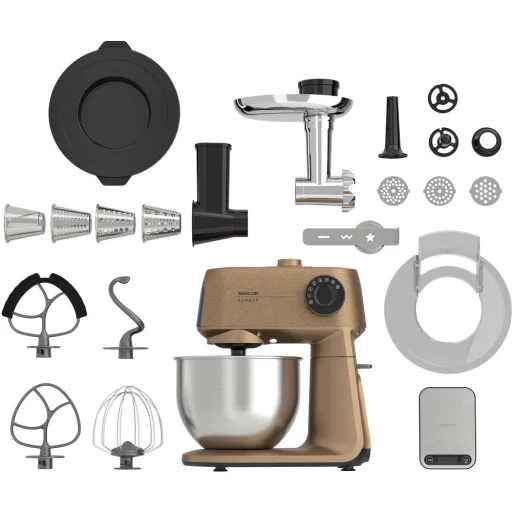 Sencor STM 7630RS Gordon konyhai robotgép 1500 W, 5,5 l, rozsdamentes acél edénnyel és húsdarálóval - 14