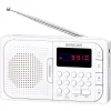 Sencor SRD 216 WH hordozható FM PLL rádió Bluetooth, USB és microSD lejátszással, fehér thumbnail