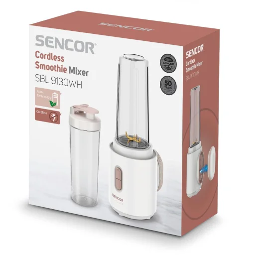 SENCOR SBL 9130WH akkumulátoros smoothie maker 500 ml, fehér - 15
