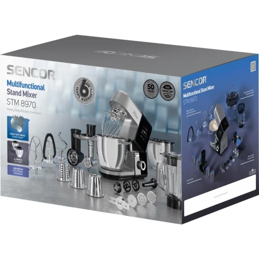 Sencor STM 8970 Paul 3 konyhai robotgép 1800 W, 2×6,7 l, turmixgép és húsdaráló tartozékkal - 18