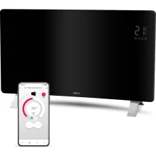 SENCOR SCF 4741BK Wi-Fi elektromos üveg konvektor 2400 W, fekete