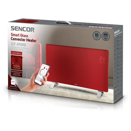 SENCOR SCF 4742RD Wi-Fi elektromos üveg konvektor 2400 W - 15