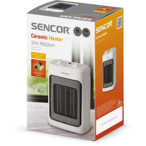 SENCOR SFH 7600WH kerámia hősugárzó 2000 W, fehér - 9
