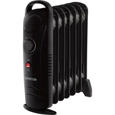 SENCOR SOH 2107BK elektromos olajradiátor 700 W, 7 fűtőborda, fekete