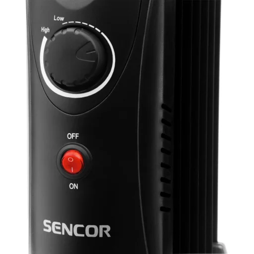 SENCOR SOH 2107BK elektromos olajradiátor 700 W, 7 fűtőborda, fekete - 4