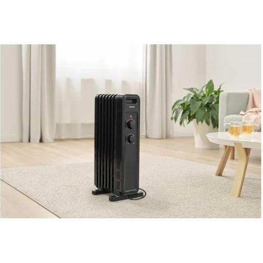 SENCOR SOH 3507BK elektromos olajradiátor, 1500 W, 7 tagos, fekete - 9