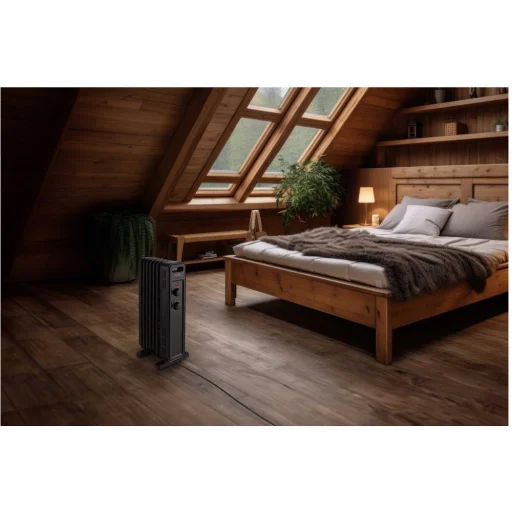 SENCOR SOH 3507BK elektromos olajradiátor, 1500 W, 7 tagos, fekete - 12
