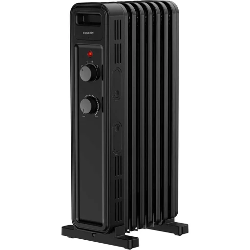 SENCOR SOH 3507BK elektromos olajradiátor, 1500 W, 7 tagos, fekete - 1