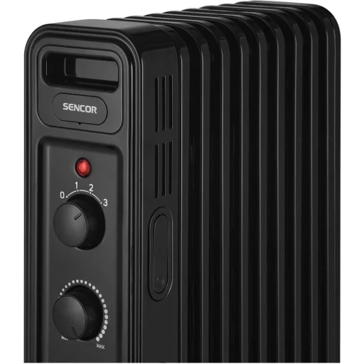SENCOR SOH 3509BK elektromos olajradiátor, 2000 W, 9 tagos, fekete - 3