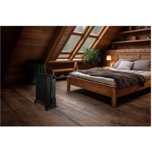 SENCOR SOH 8211GY okos elektromos olajradiátor 2400 W, 11 bordás, szürke - 11