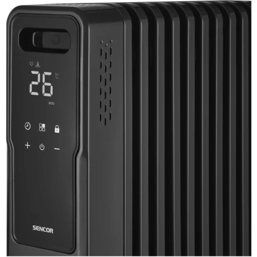 SENCOR SOH 8211GY okos elektromos olajradiátor 2400 W, 11 bordás, szürke - 3