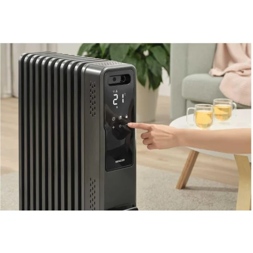 SENCOR SOH 8211GY okos elektromos olajradiátor 2400 W, 11 bordás, szürke - 9