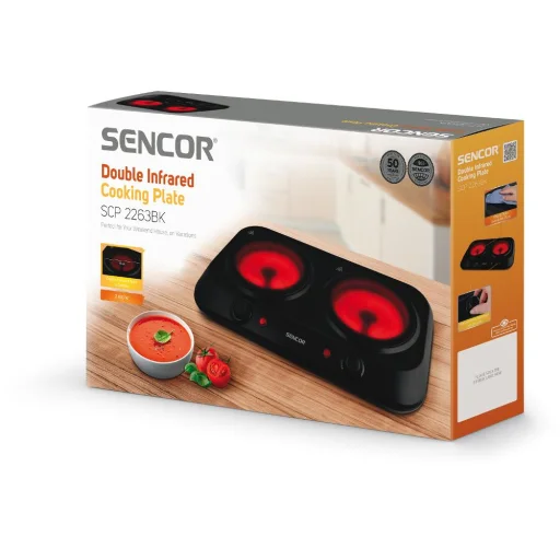SENCOR SCP 2263BK dupla kerámia főzőlap 2×1200 W, fekete - 10