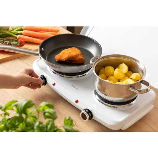 SENCOR SCP 2271WH-EUE4 dupla elektromos főzőlap fedéllel, 2250 W - 8