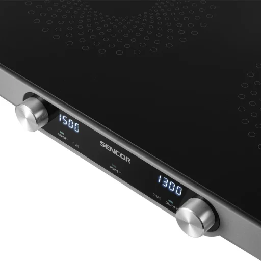 SENCOR SCP 2803BK kétzónás üvegkerámia főzőlap, 3500 W, sötétszürke - 4